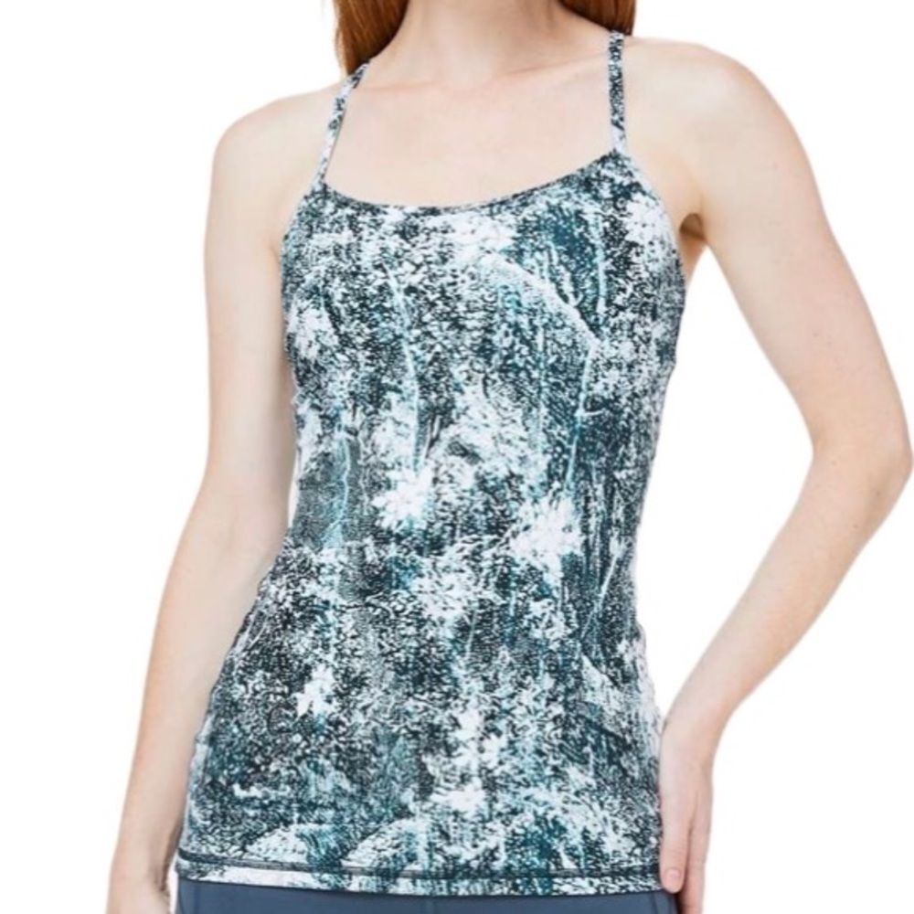 Lululemon Power Y Tank Luon Wildwood Multi Size 4